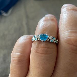 Gorgeous light blue stone ring